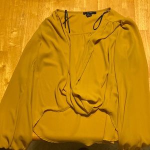 Forget 21. Mustard. Slouchy top. Only worn once